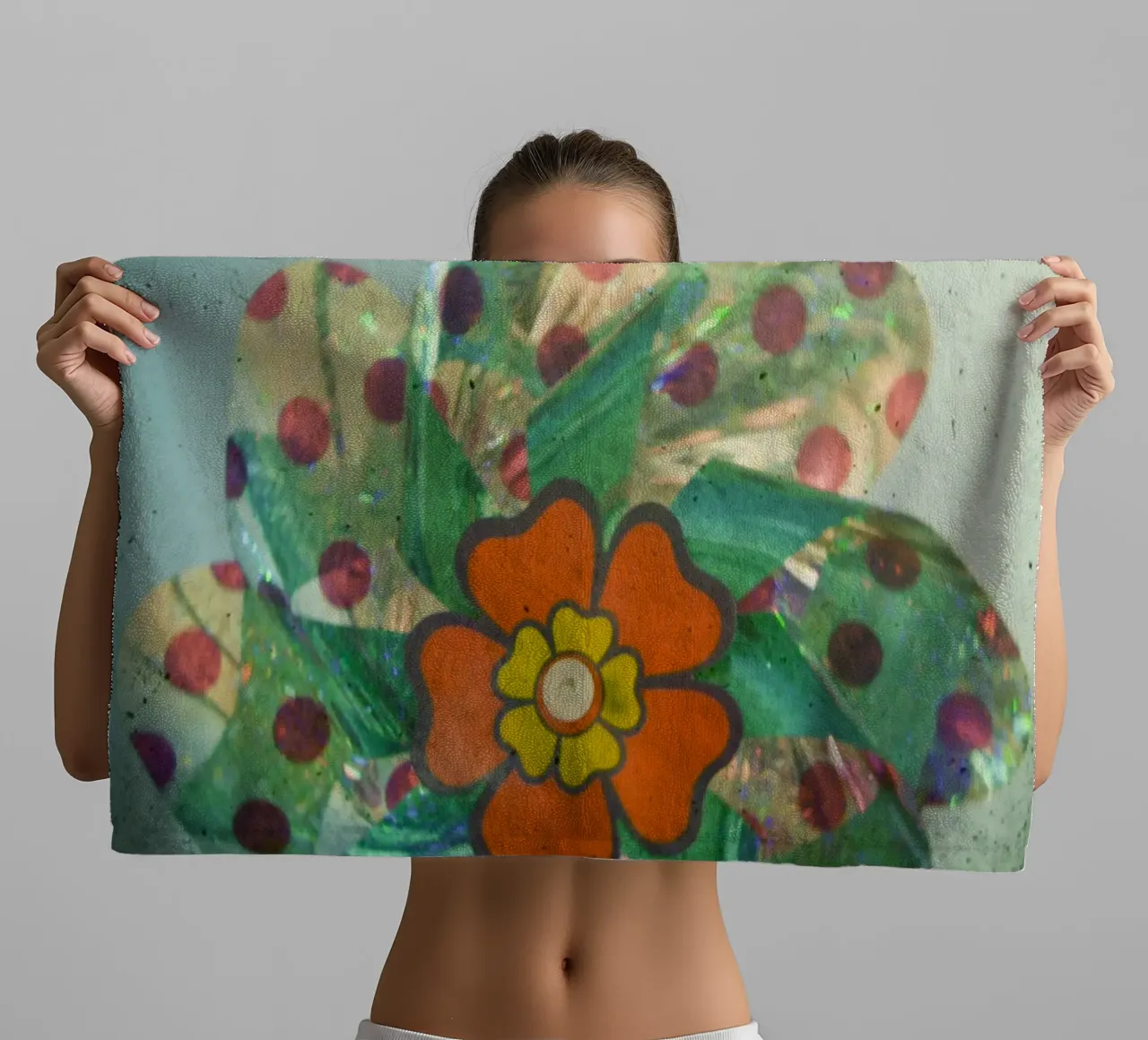 Il fiore d'argento asciugamano da bagno da Cassia Beck Photography