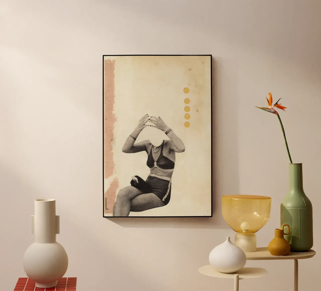 Perdere la testa plexiglass da Cassia Beck Collage