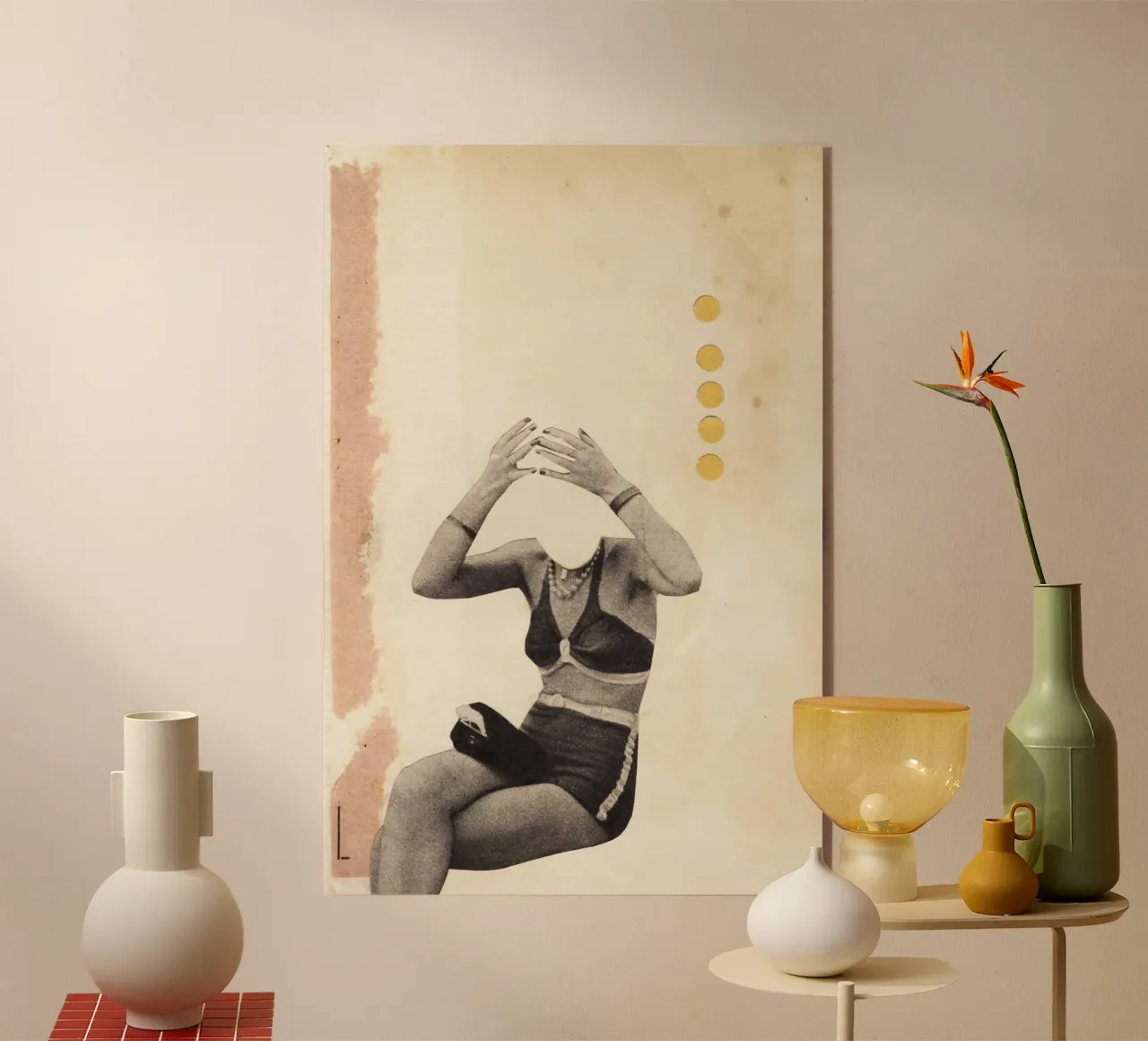 Perdere la testa plexiglass da Cassia Beck Collage