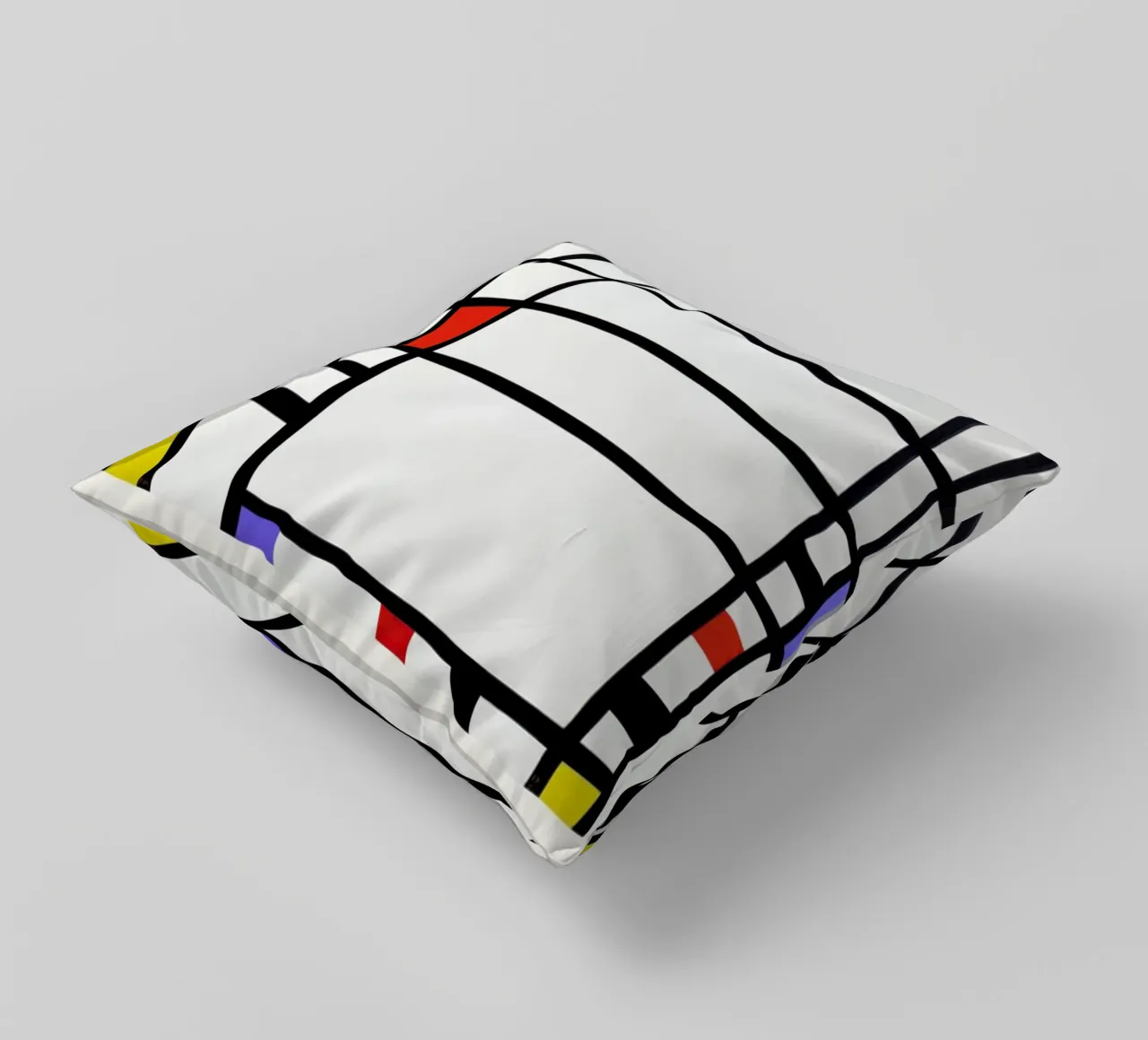 Mondrian – Signed Composition 3 cuscino da Vintage by JUNIQE