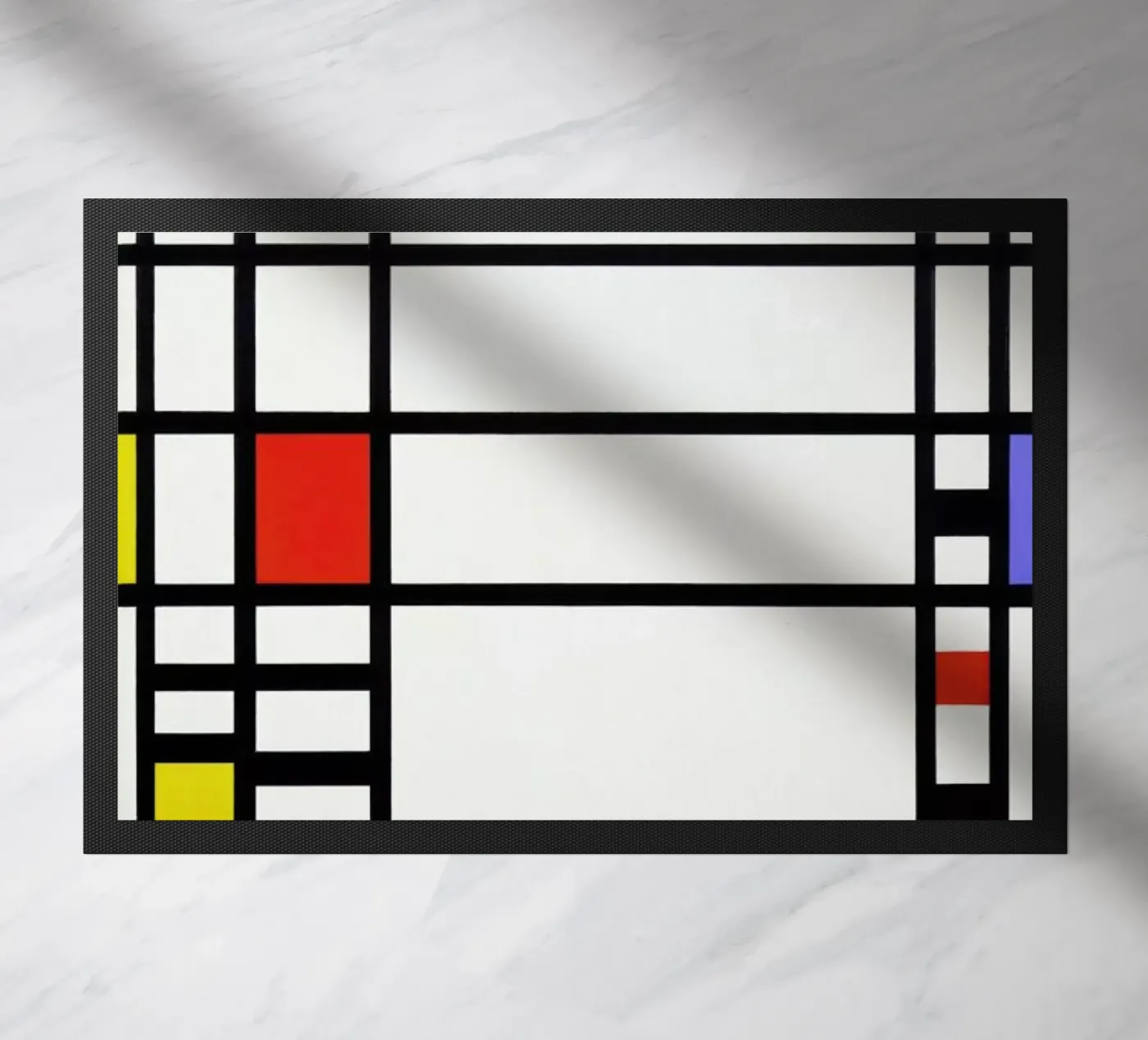 Mondrian – Signed Composition 3 doormat by Vintage by JUNIQE