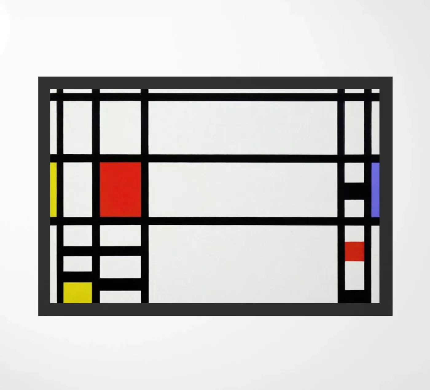 Mondrian – Signed Composition 3 doormat by Vintage by JUNIQE