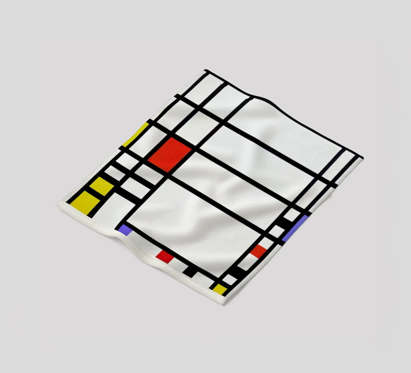 Mondrian – Signed Composition 3 Fleecedecke von Vintage by JUNIQE