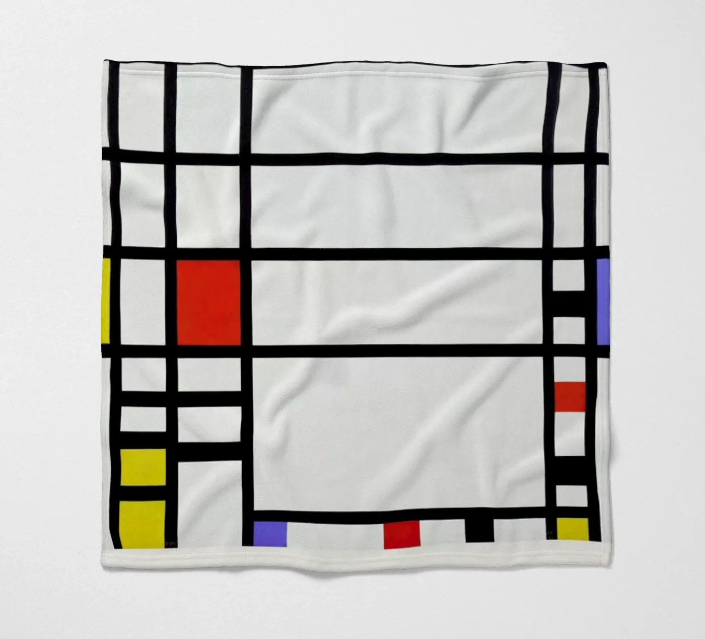 Mondrian – Signed Composition 3 Fleecedecke von Vintage by JUNIQE