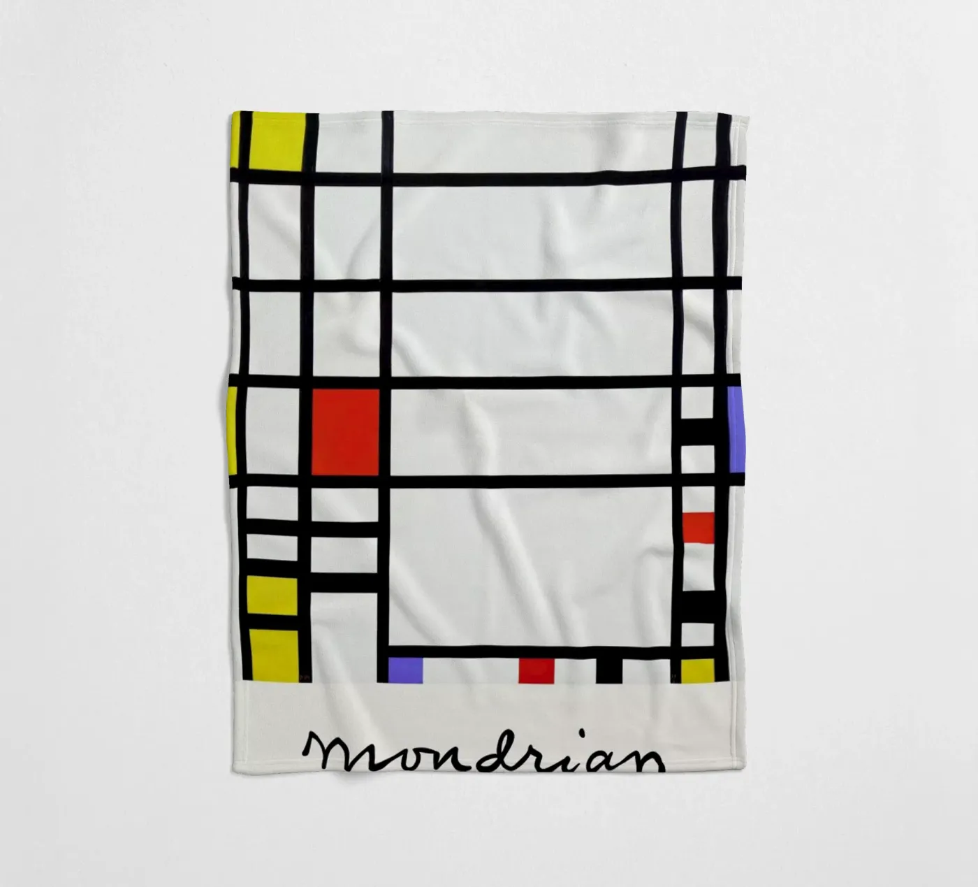Mondrian – Signed Composition 3 Fleecedecke von Vintage by JUNIQE