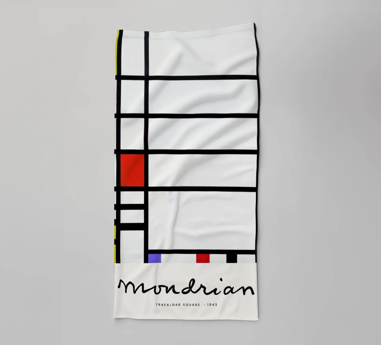 Mondrian – Signed Composition 3 asciugamano da bagno da Vintage by JUNIQE