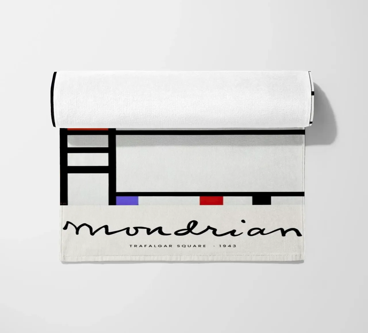 Mondrian – Signed Composition 3 telo mare da Vintage by JUNIQE