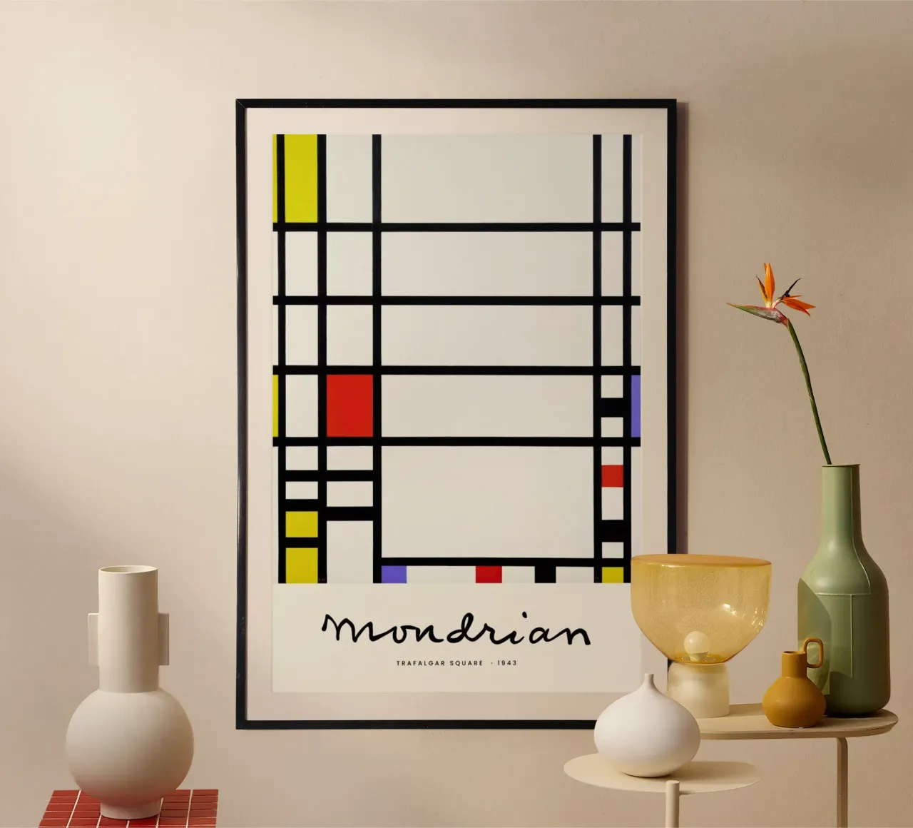 Mondrian – Signed Composition 3 poster da Vintage by JUNIQE