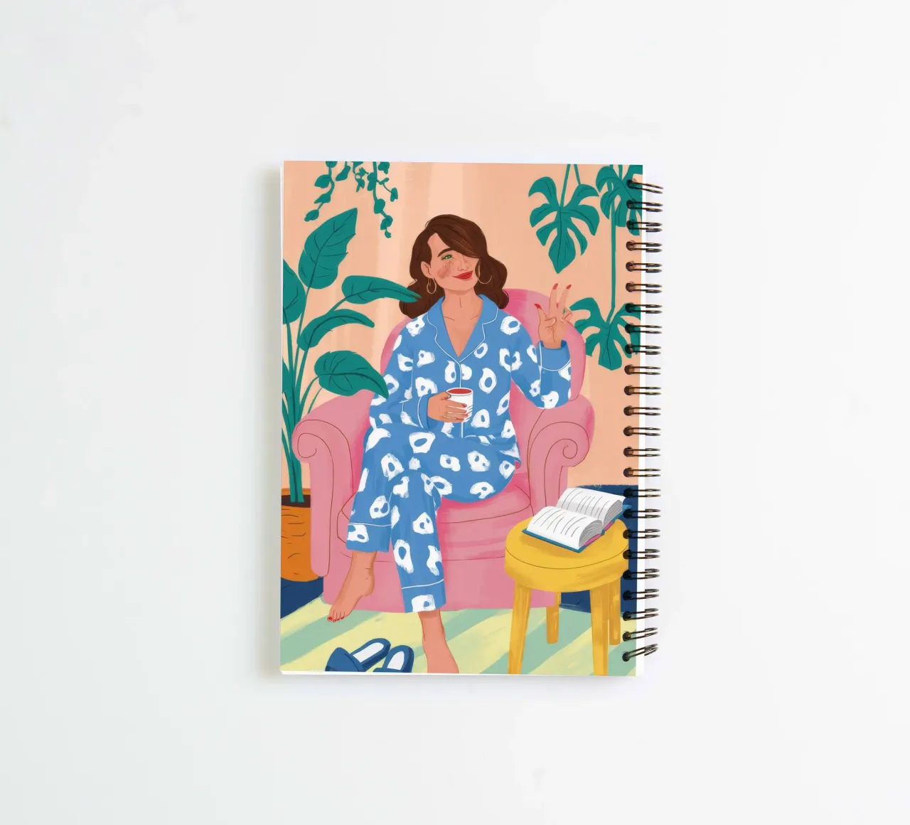 Pajama Garden Repose spiral notebook by Peak Delusion
