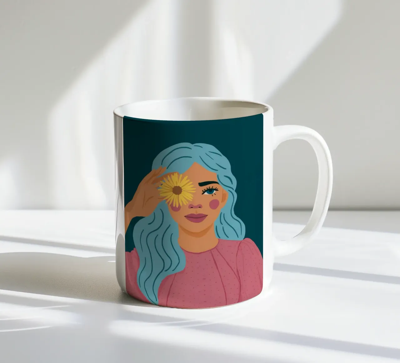 Azure Hair Bloom tazza in ceramica da Peak Delusion