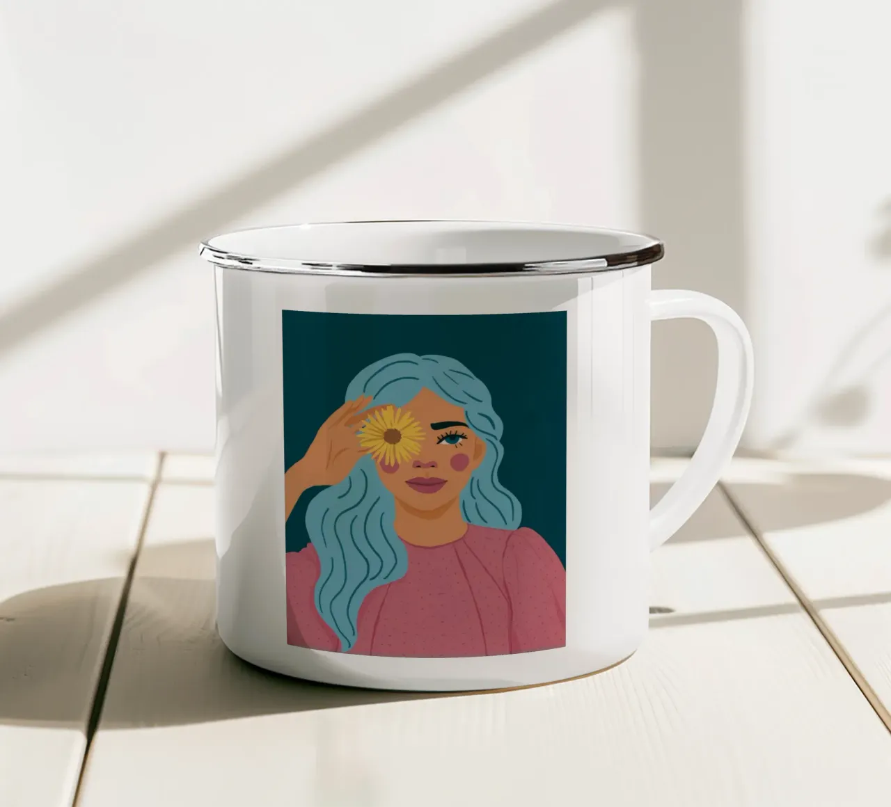 Azure Hair Bloom tazza in smalto da Peak Delusion
