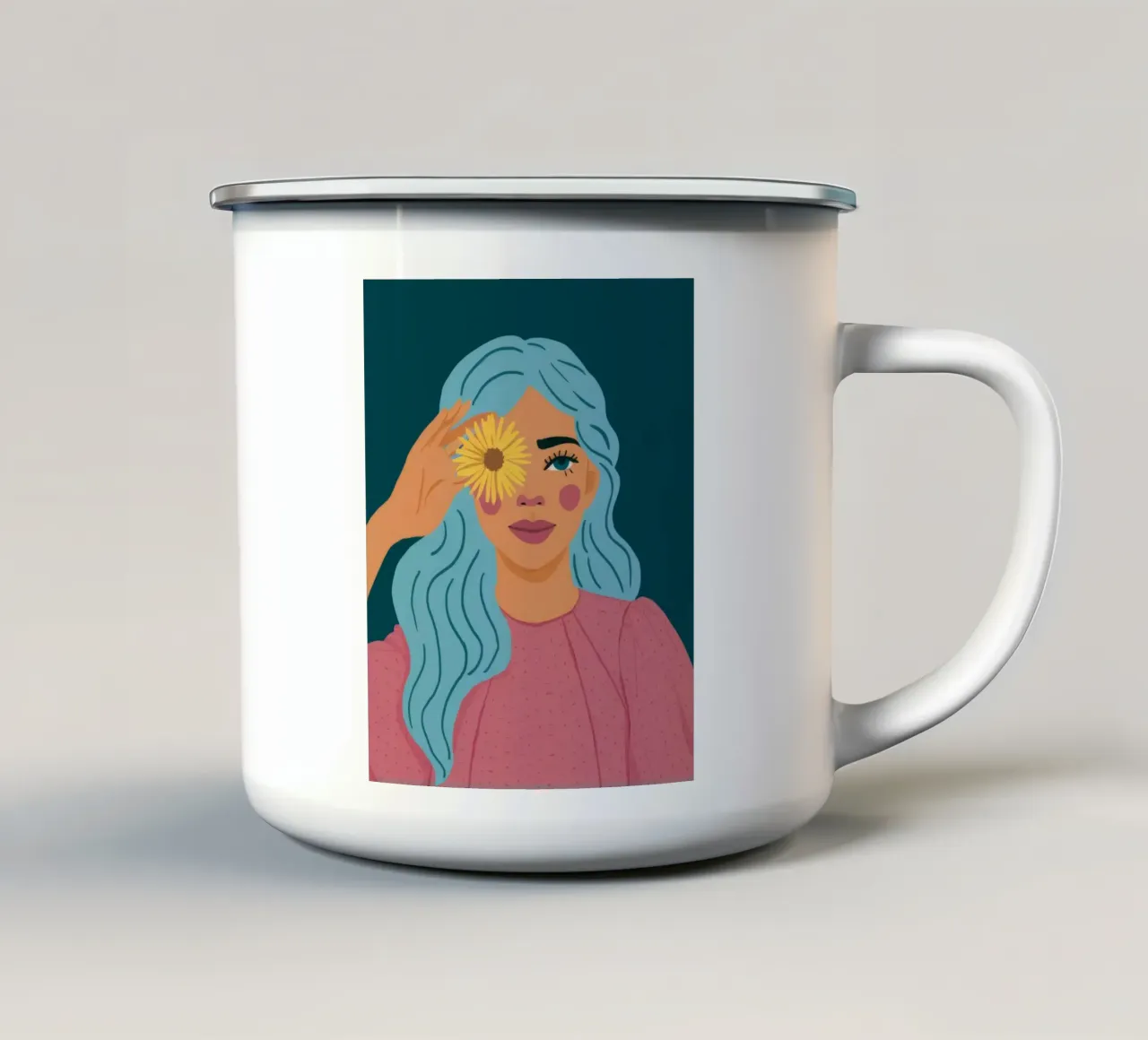 Azure Hair Bloom tazza in smalto da Peak Delusion