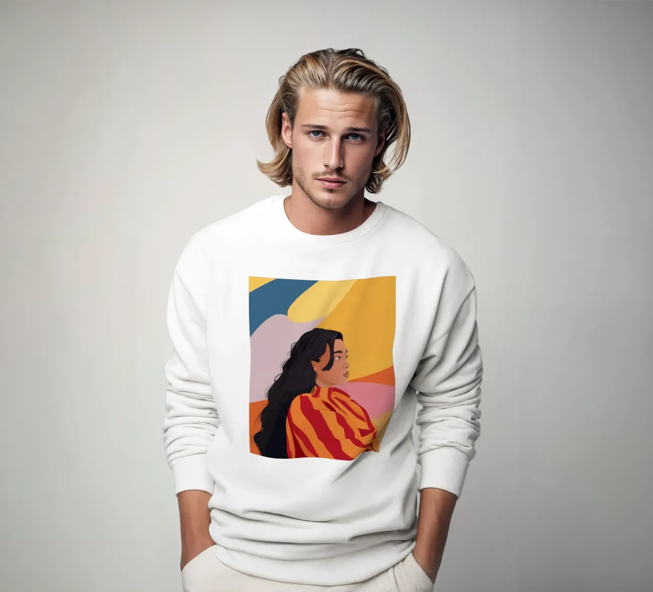 Pull rayé Gaze sweat de Peak Delusion