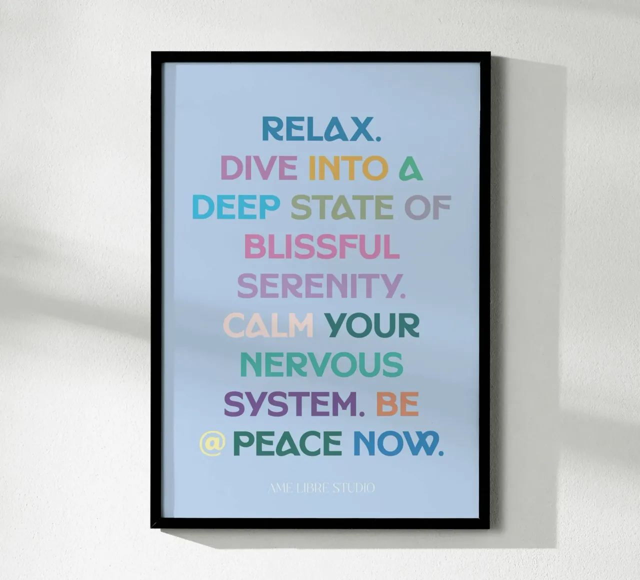 🙏 poster with aluminum frame by MENTHE SAUVAGE