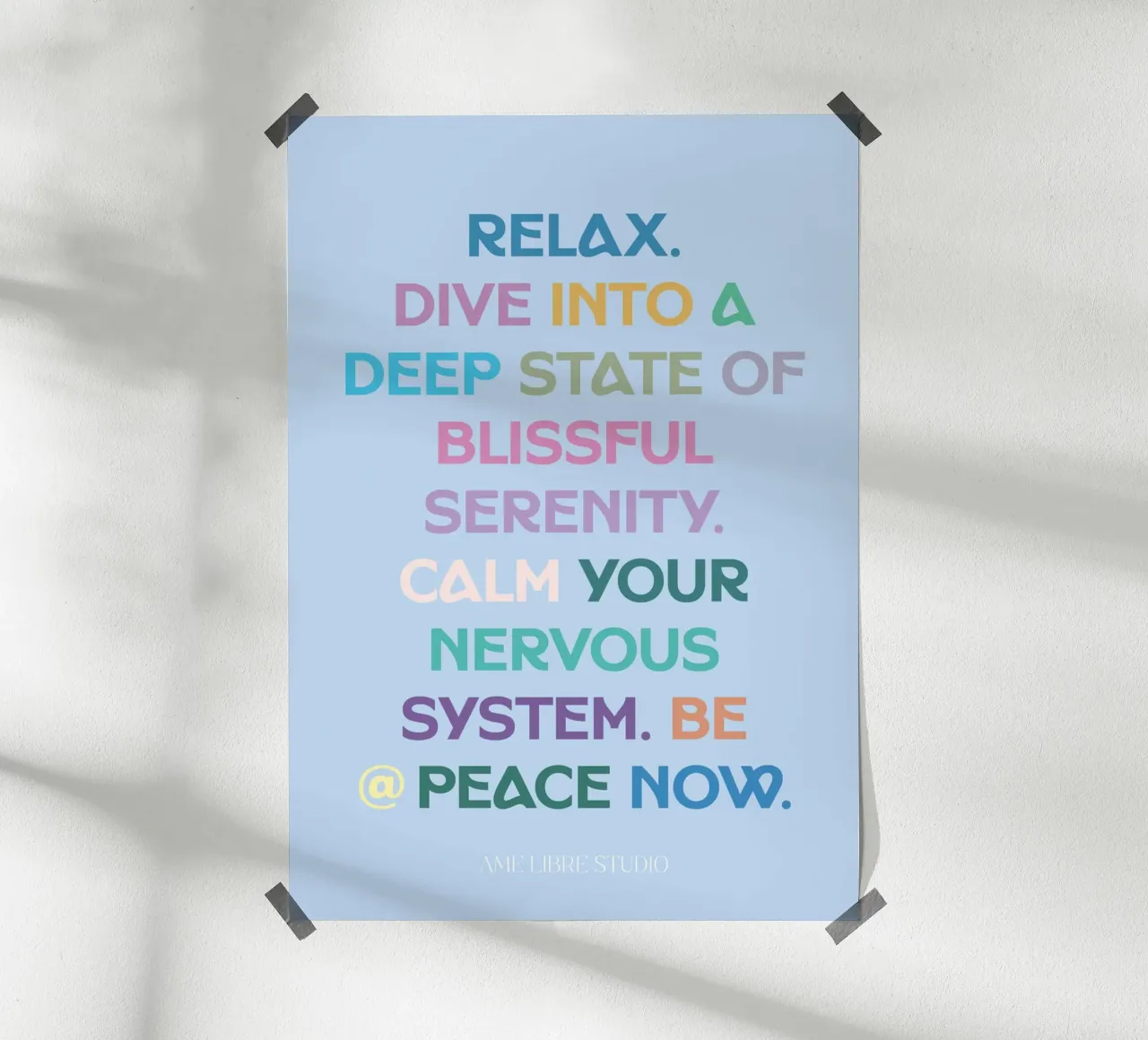 🙏 poster with aluminum frame by MENTHE SAUVAGE