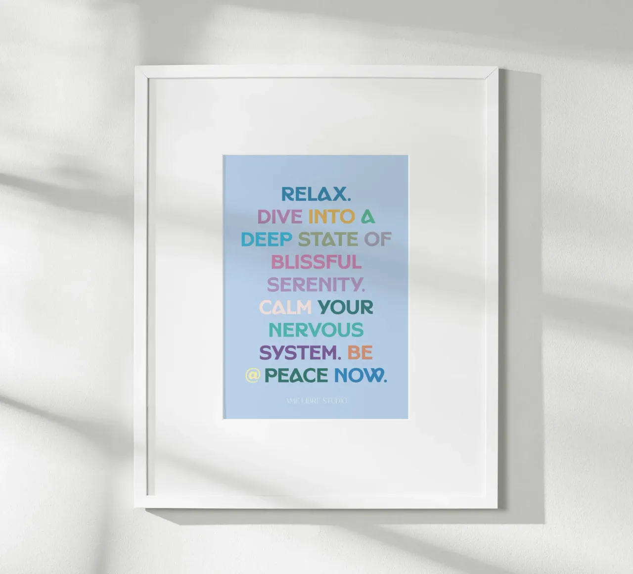 🙏 poster with aluminum frame by MENTHE SAUVAGE