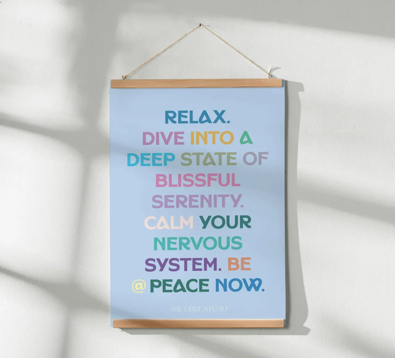 🙏 poster with aluminum frame by MENTHE SAUVAGE