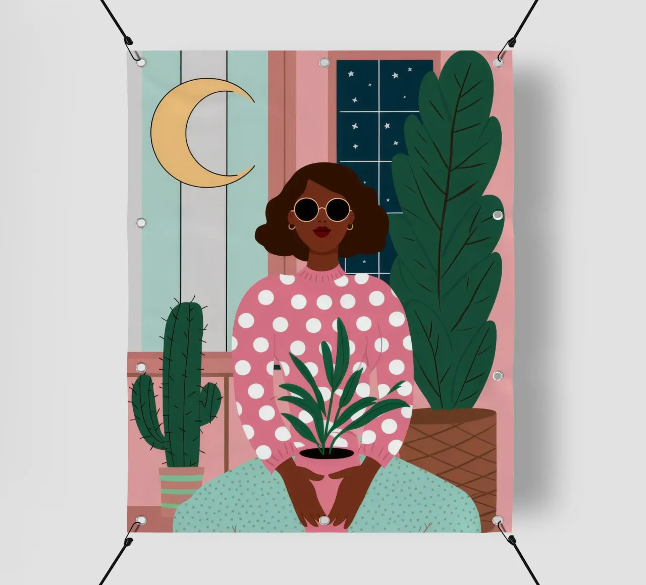 Cactus Luna Riposo telo in pvc da Peak Delusion