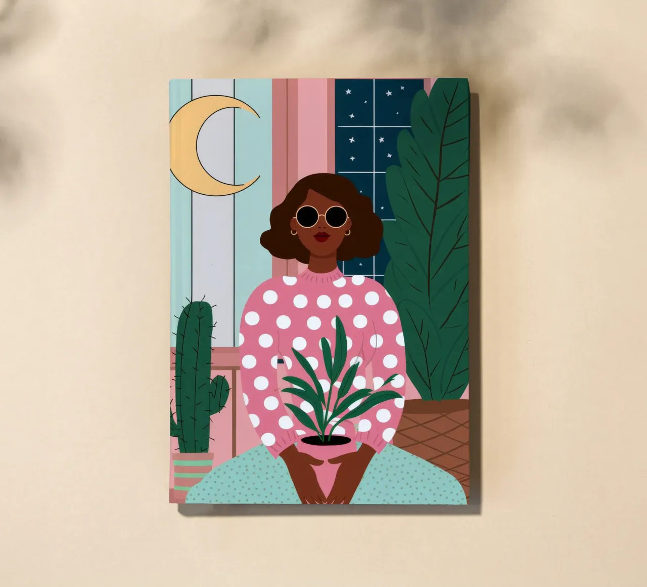Cactus Moon Repose notebook by Peak Delusion
