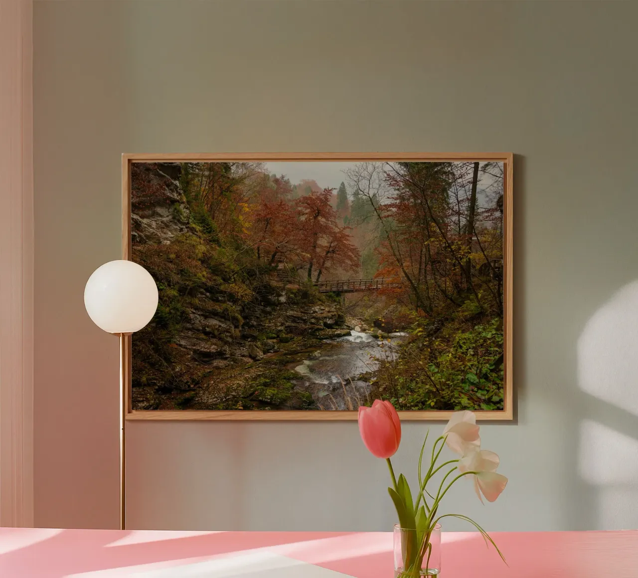 Sussurri di sentieri d'autunno alluminio dibond da PhotoVibe Decor