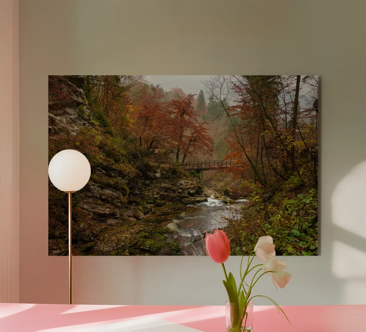 Sussurri di sentieri d'autunno alluminio dibond da PhotoVibe Decor