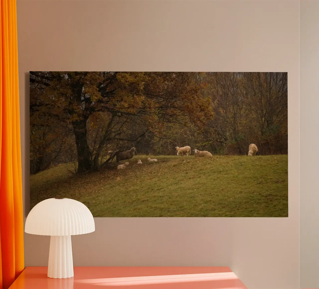Sussurri di sentieri d'autunno tela con Cornice a cassetta da PhotoVibe Decor