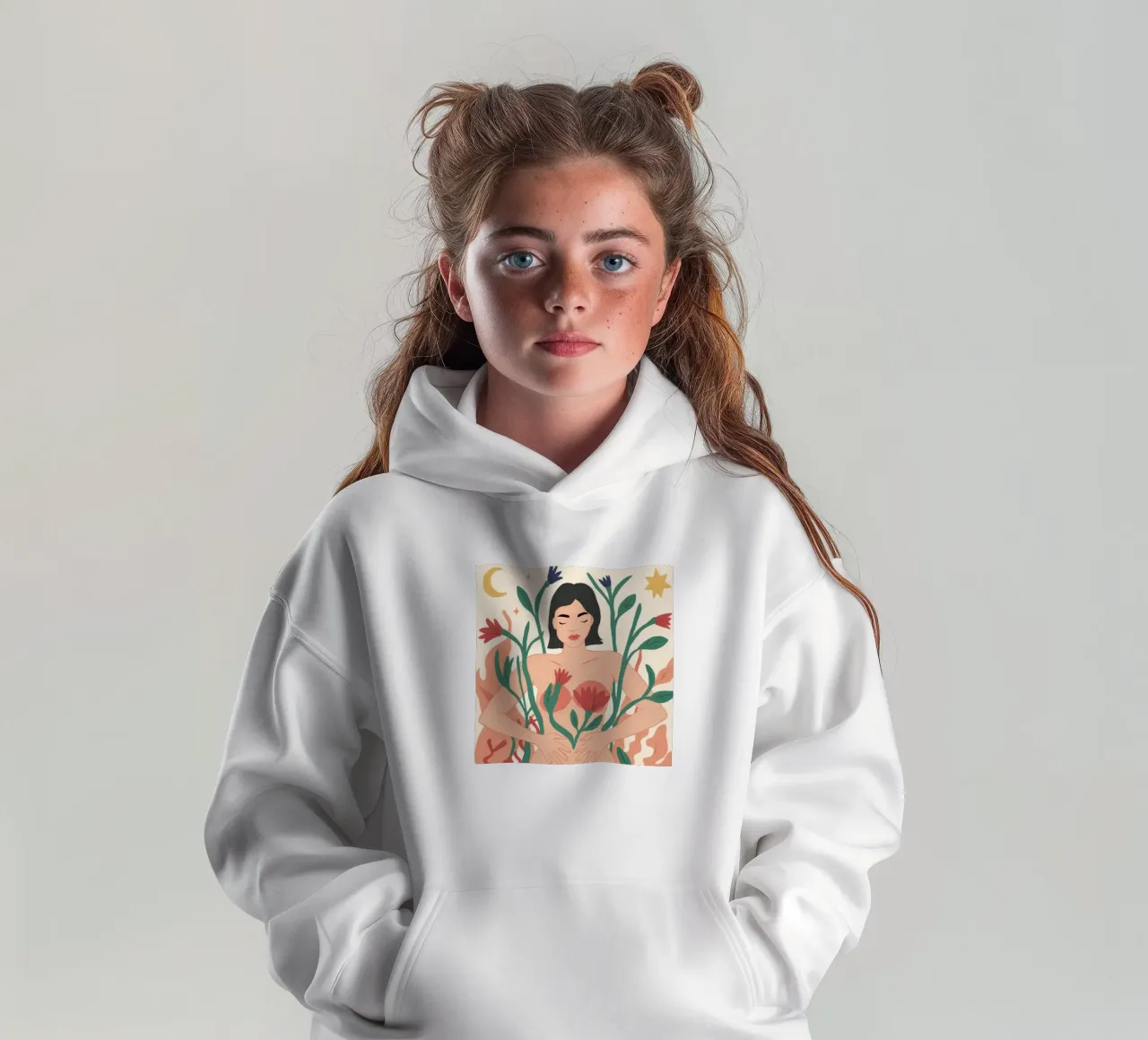 El poder de la diosa de las flores sudadera con capucha para niño de Peak Delusion