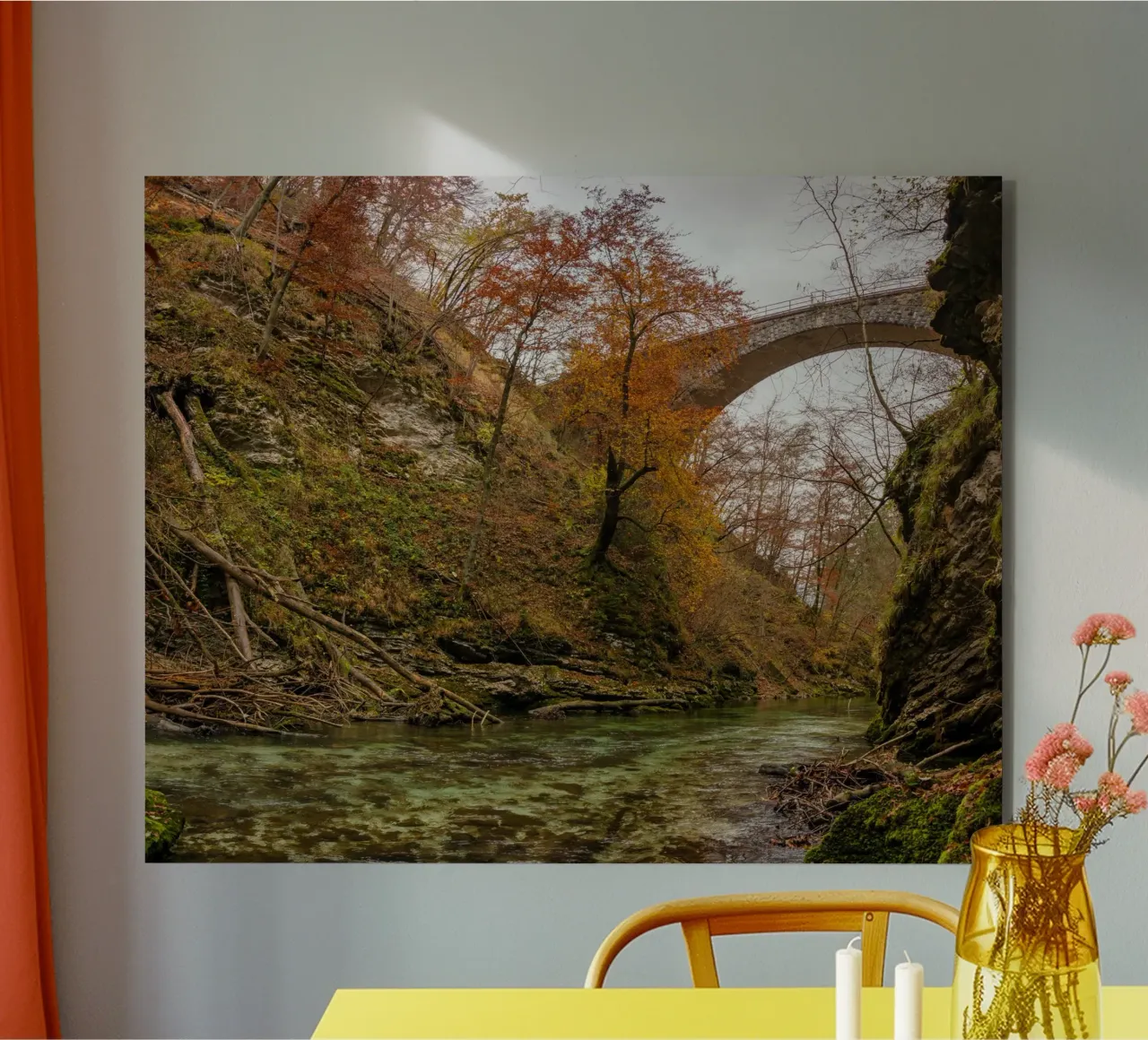 Sussurri di sentieri d'autunno alluminio dibond da PhotoVibe Decor