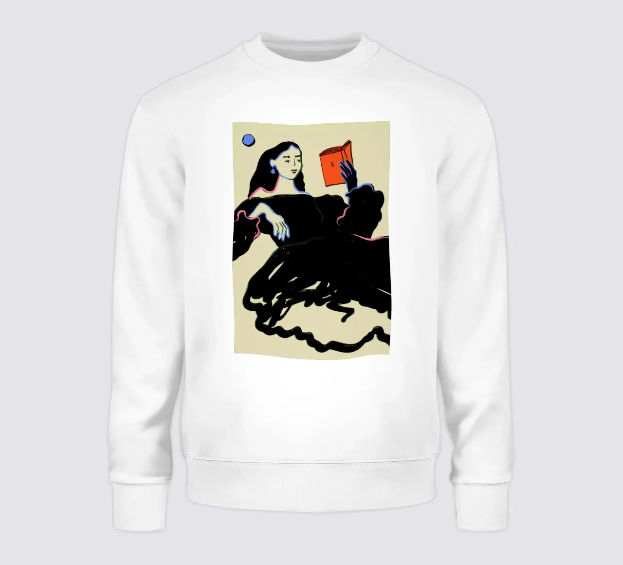 Midnight Reading Sweatshirt von Sandra Poliakov