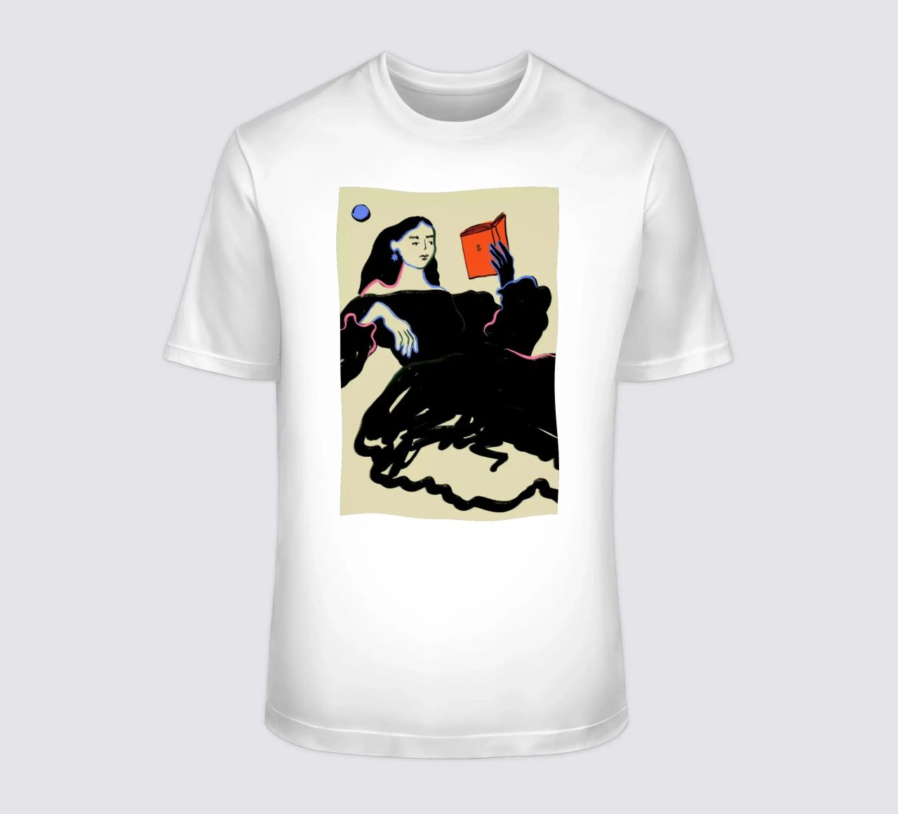 Midnight Reading t-shirt da Sandra Poliakov