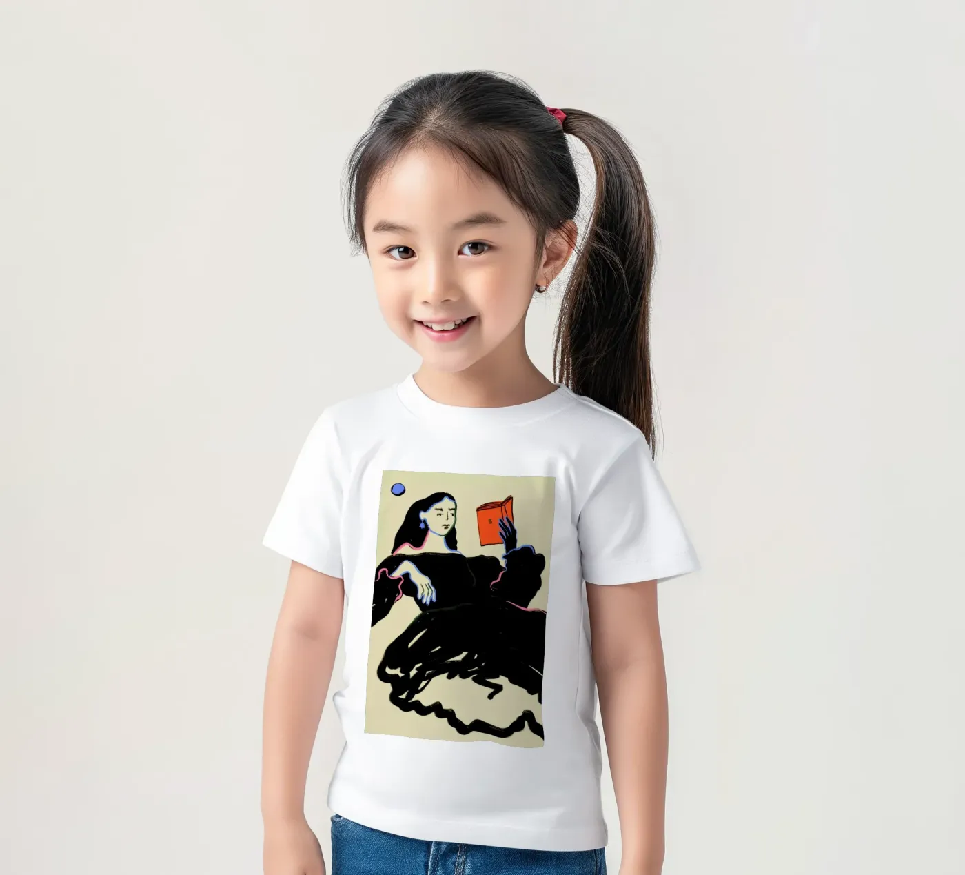 Midnight Reading t-shirt bambini da Sandra Poliakov