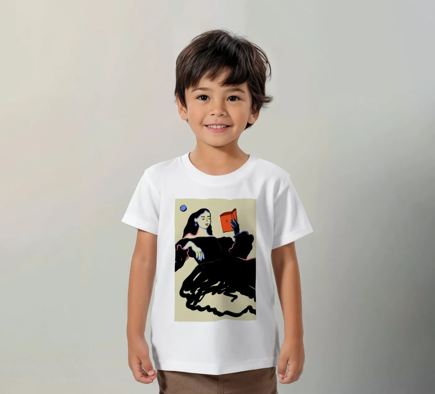 Midnight Reading t-shirt bambini da Sandra Poliakov