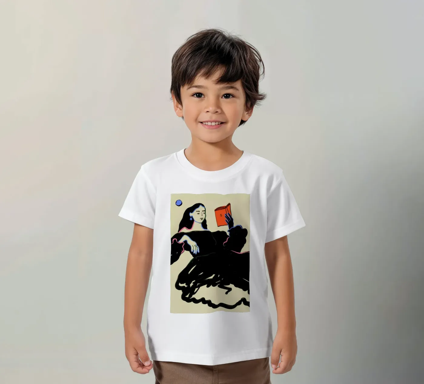 Midnight Reading t-shirt bambini da Sandra Poliakov