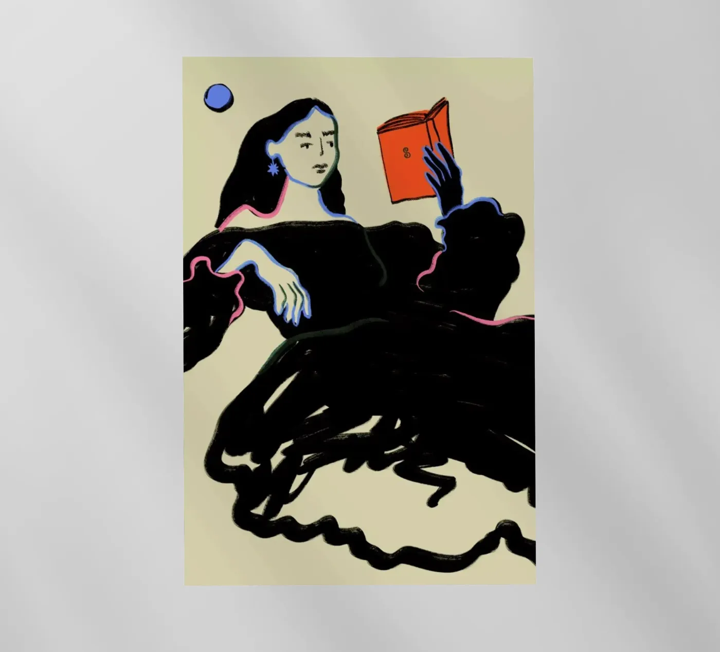 Midnight Reading pellicola backlit da Sandra Poliakov