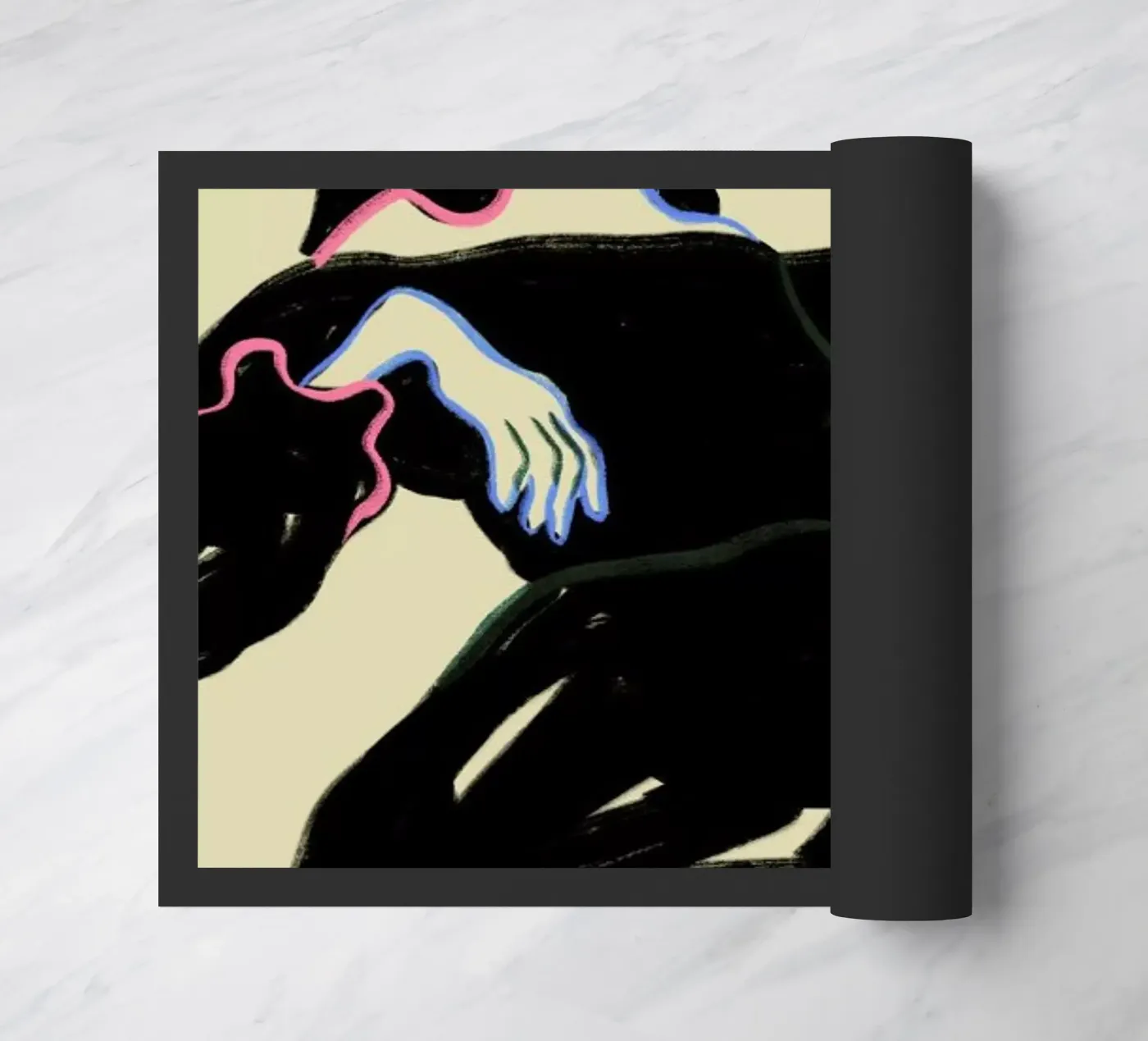 Midnight Reading deurmat van Sandra Poliakov