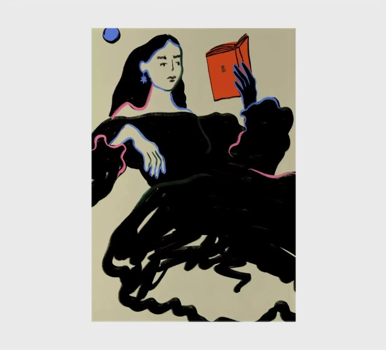 Midnight Reading Notizbuch von Sandra Poliakov