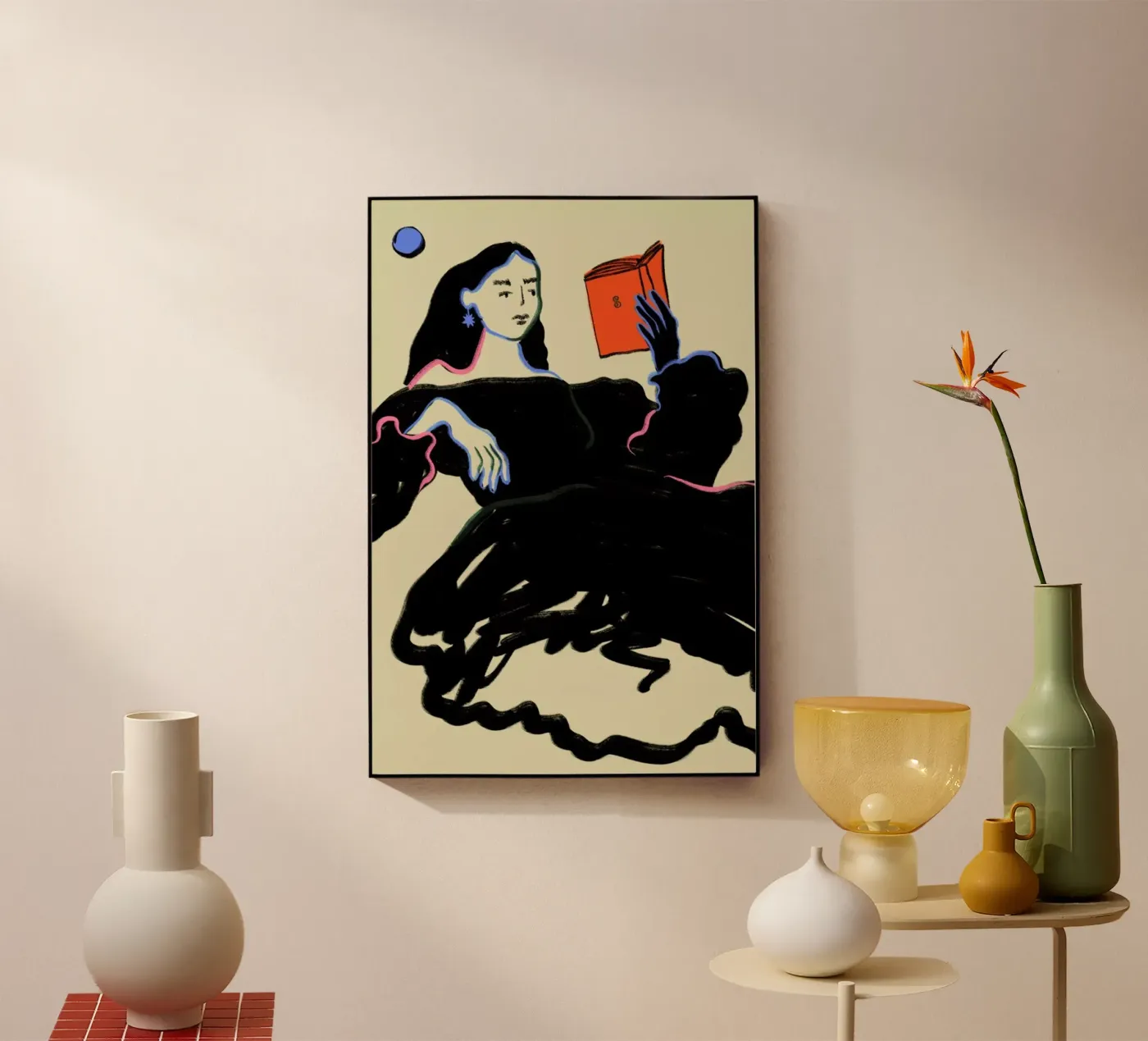 Midnight Reading plexiglass da Sandra Poliakov