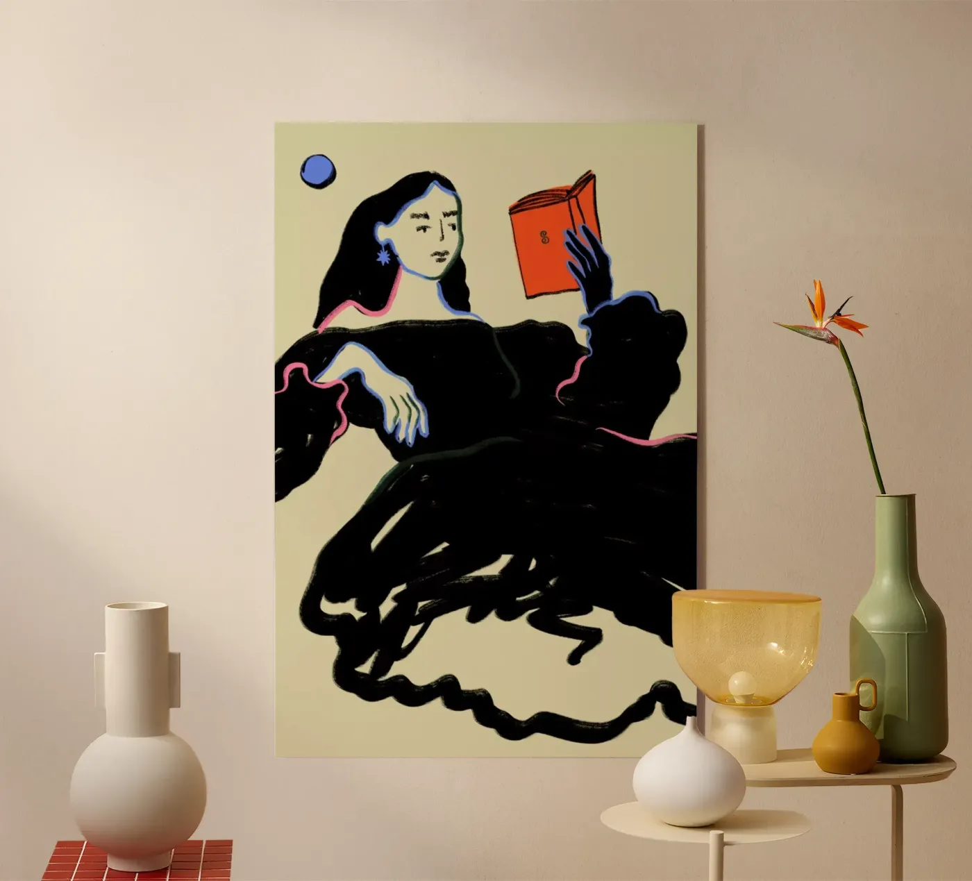 Midnight Reading plexiglass da Sandra Poliakov