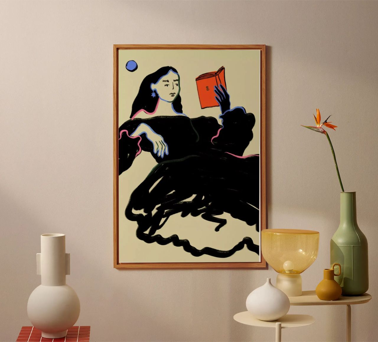 Midnight Reading alluminio dibond da Sandra Poliakov
