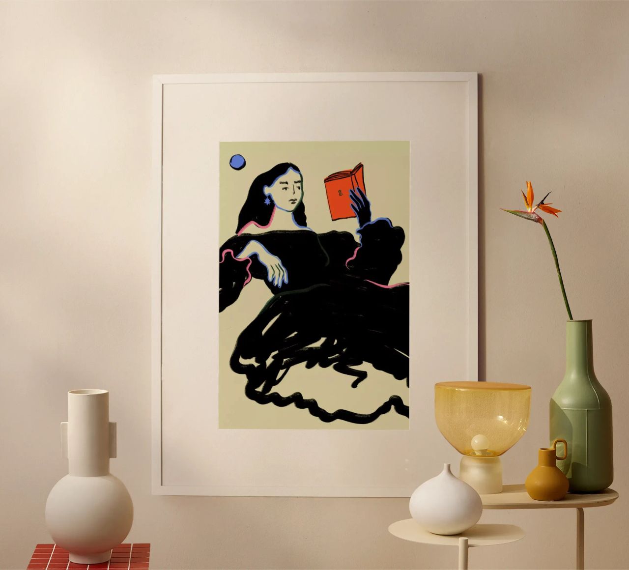 Midnight Reading carta hahnemühle da Sandra Poliakov