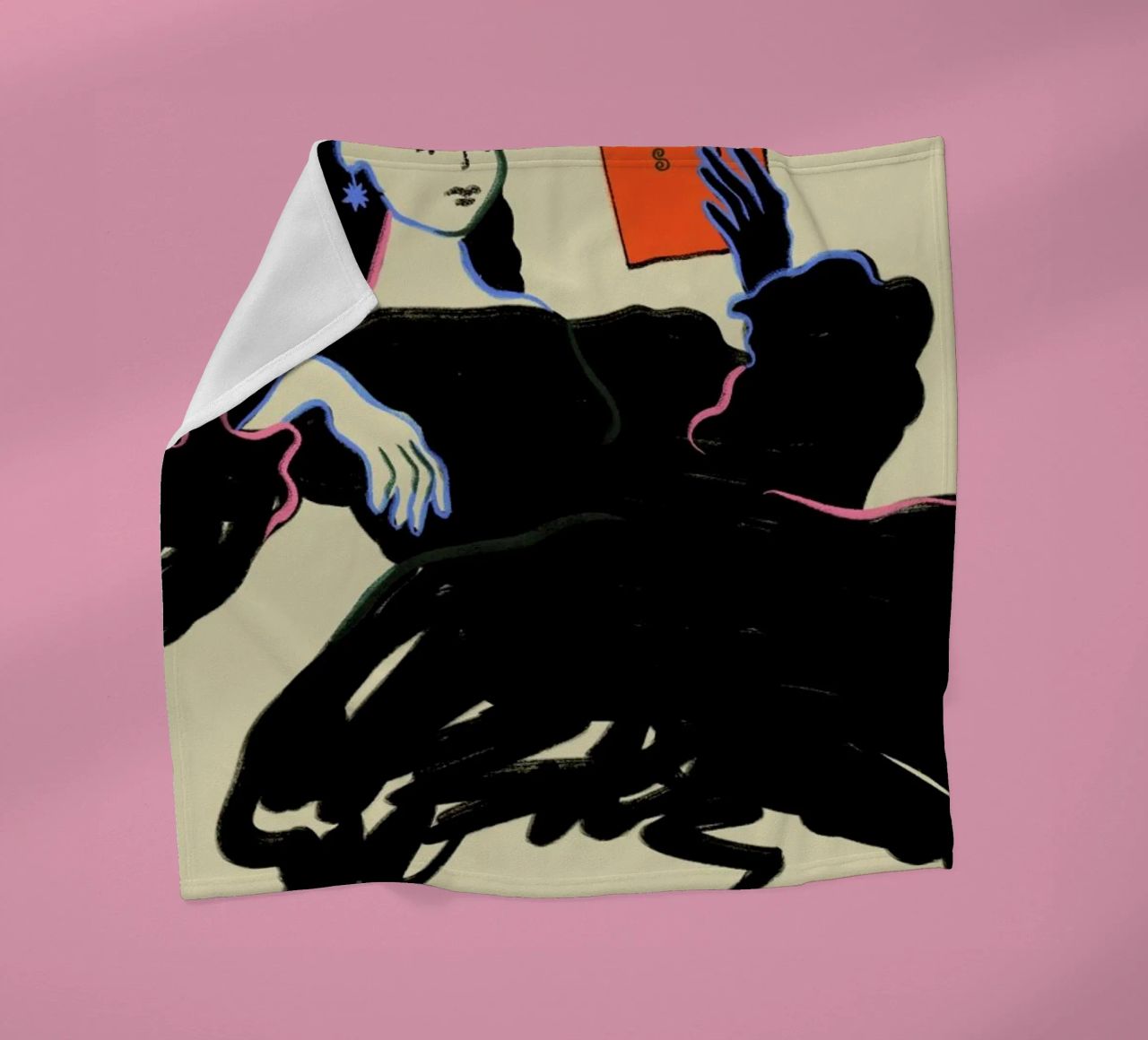 Midnight Reading coperta in pile da Sandra Poliakov