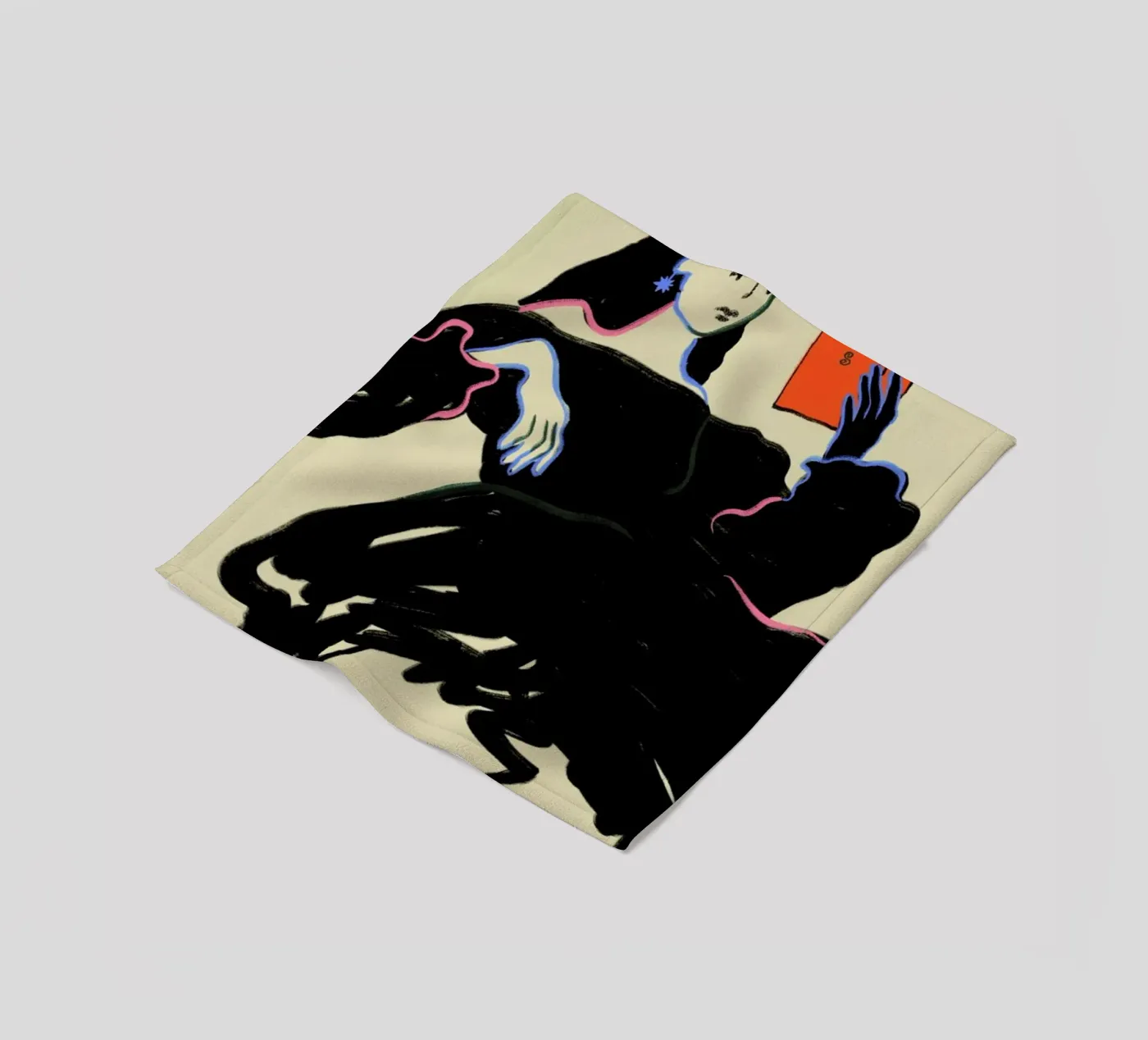 Midnight Reading Fleecedecke von Sandra Poliakov
