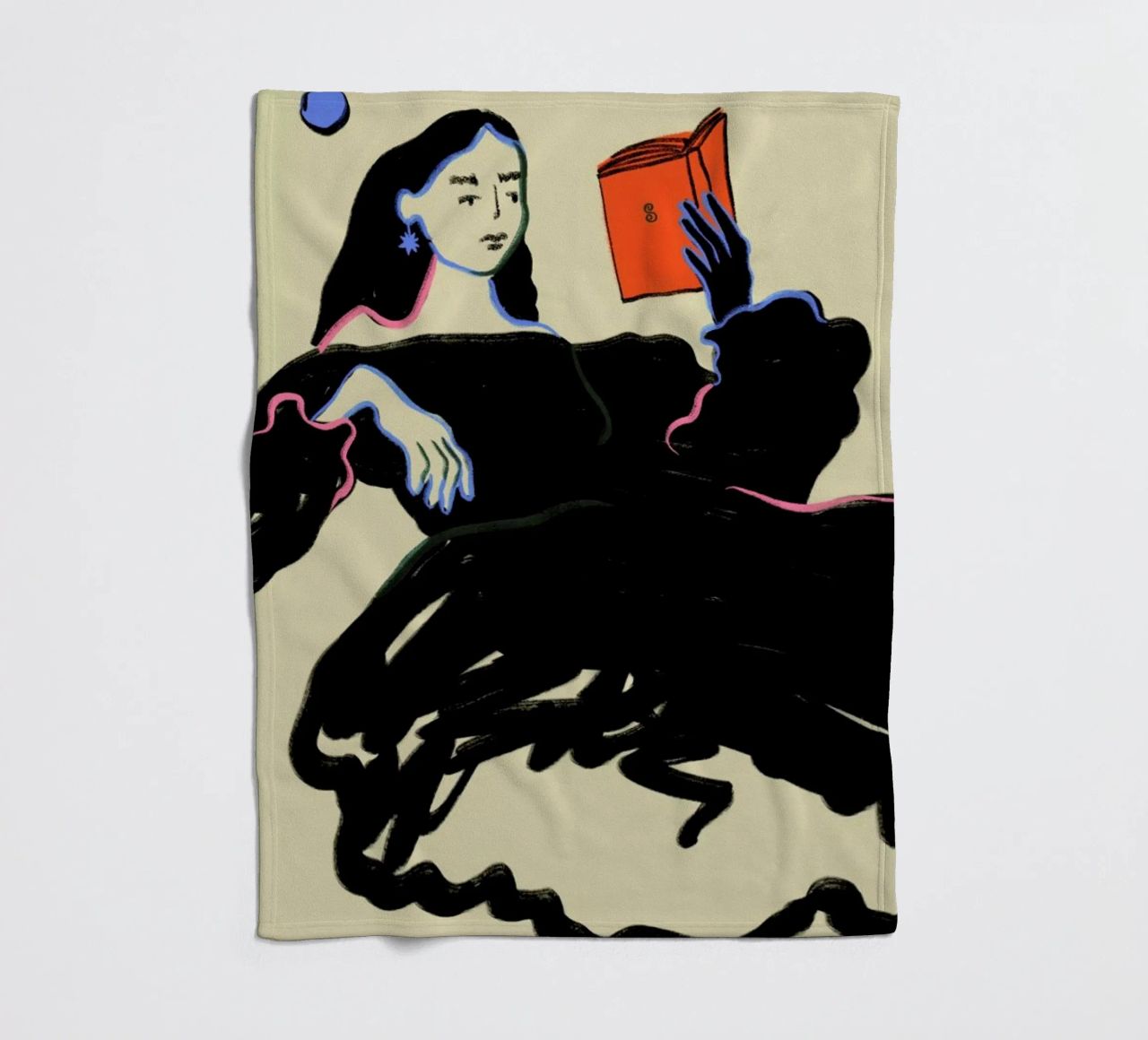 Midnight Reading coperta in pile da Sandra Poliakov