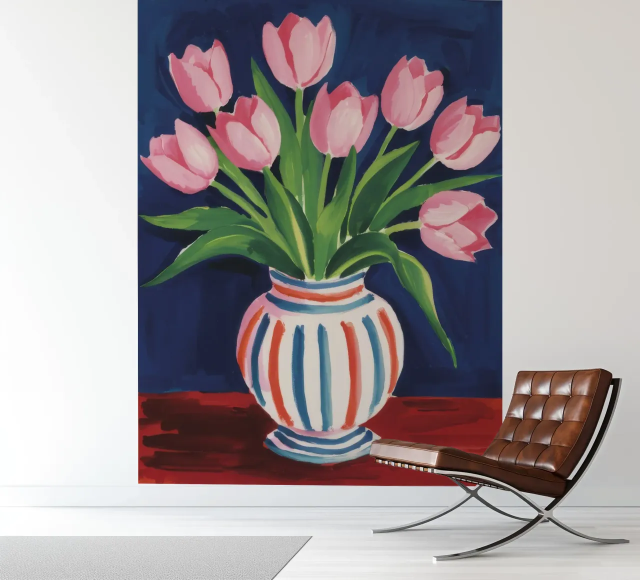 Tulip Striped Vase photo wallpaper by Peak Delusion