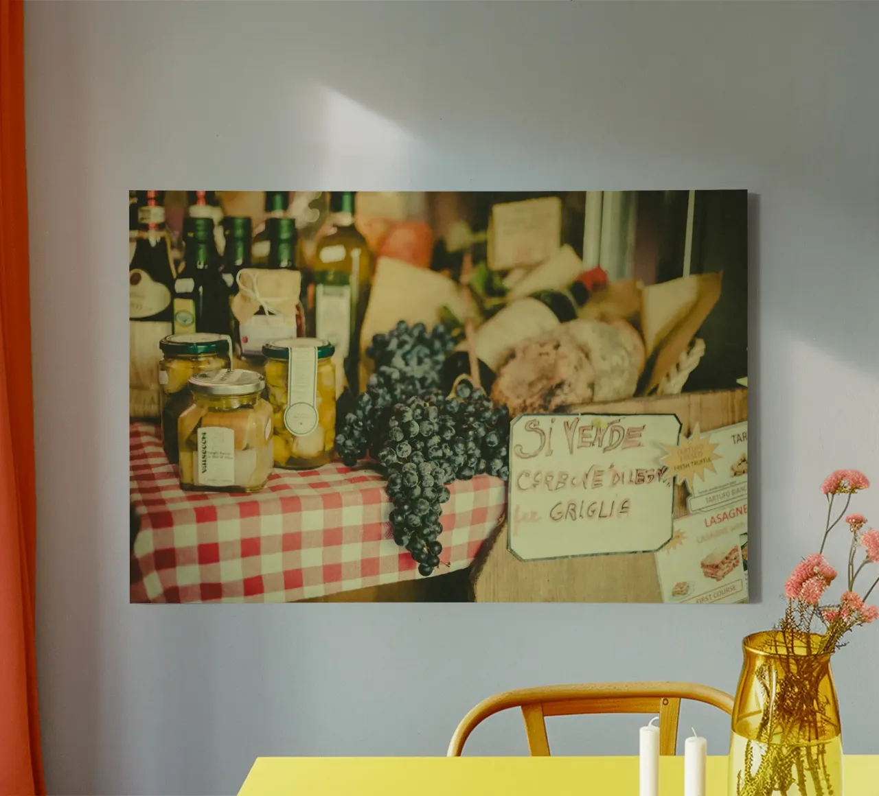 Autunno in Toscana tela con Cornice a cassetta da PhotoVibe Decor