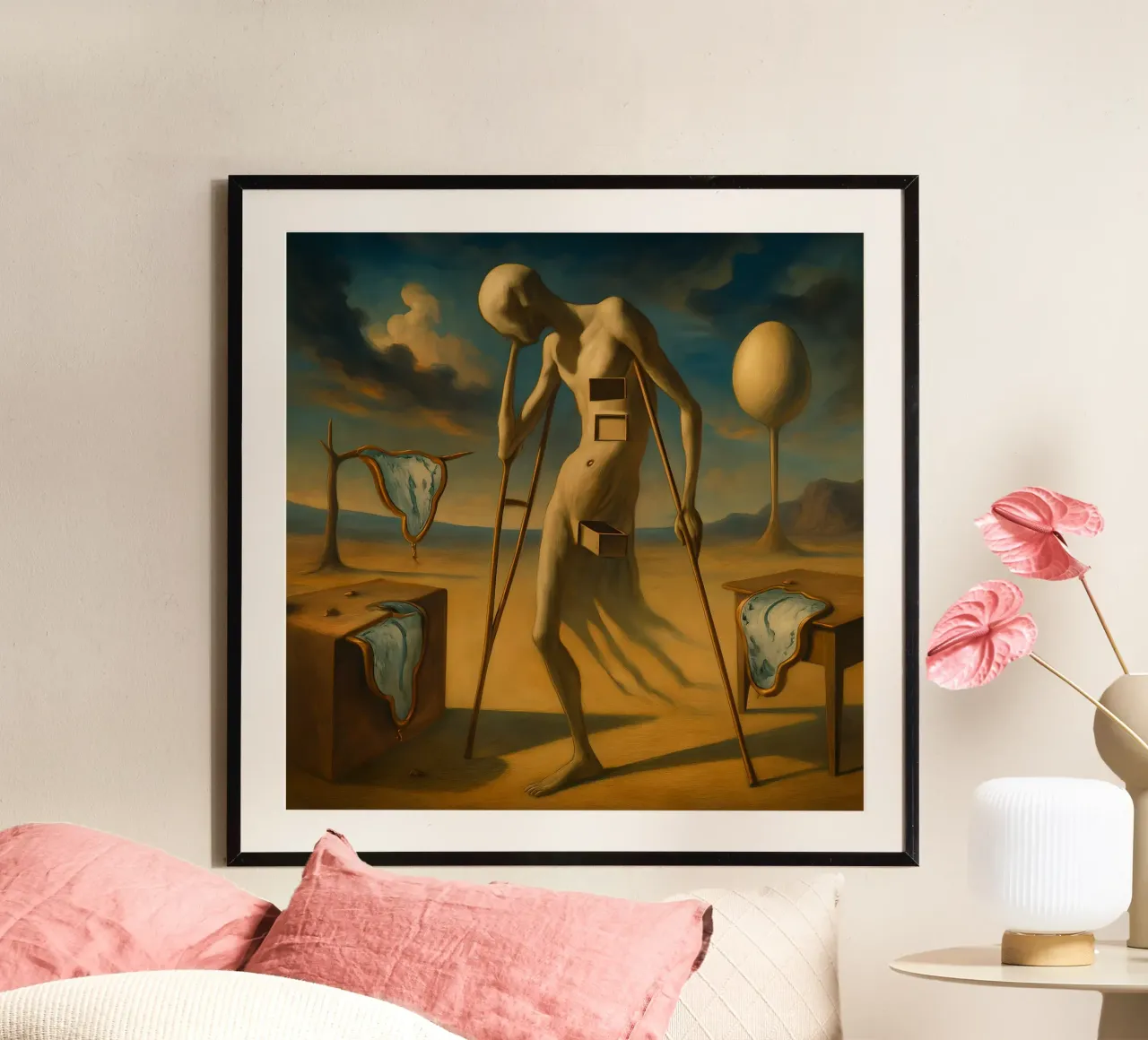 Omaggio a Salvador Dalì poster con telaio in alluminio da 🎨 Point and Art