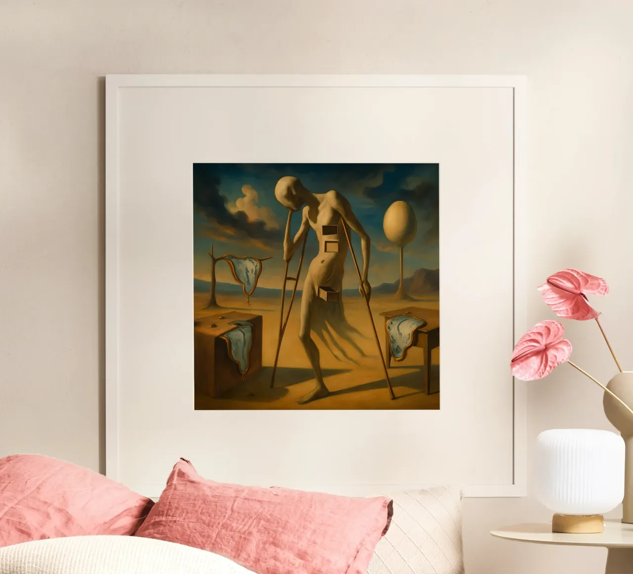 Omaggio a Salvador Dalì poster con telaio in alluminio da 🎨 Point and Art