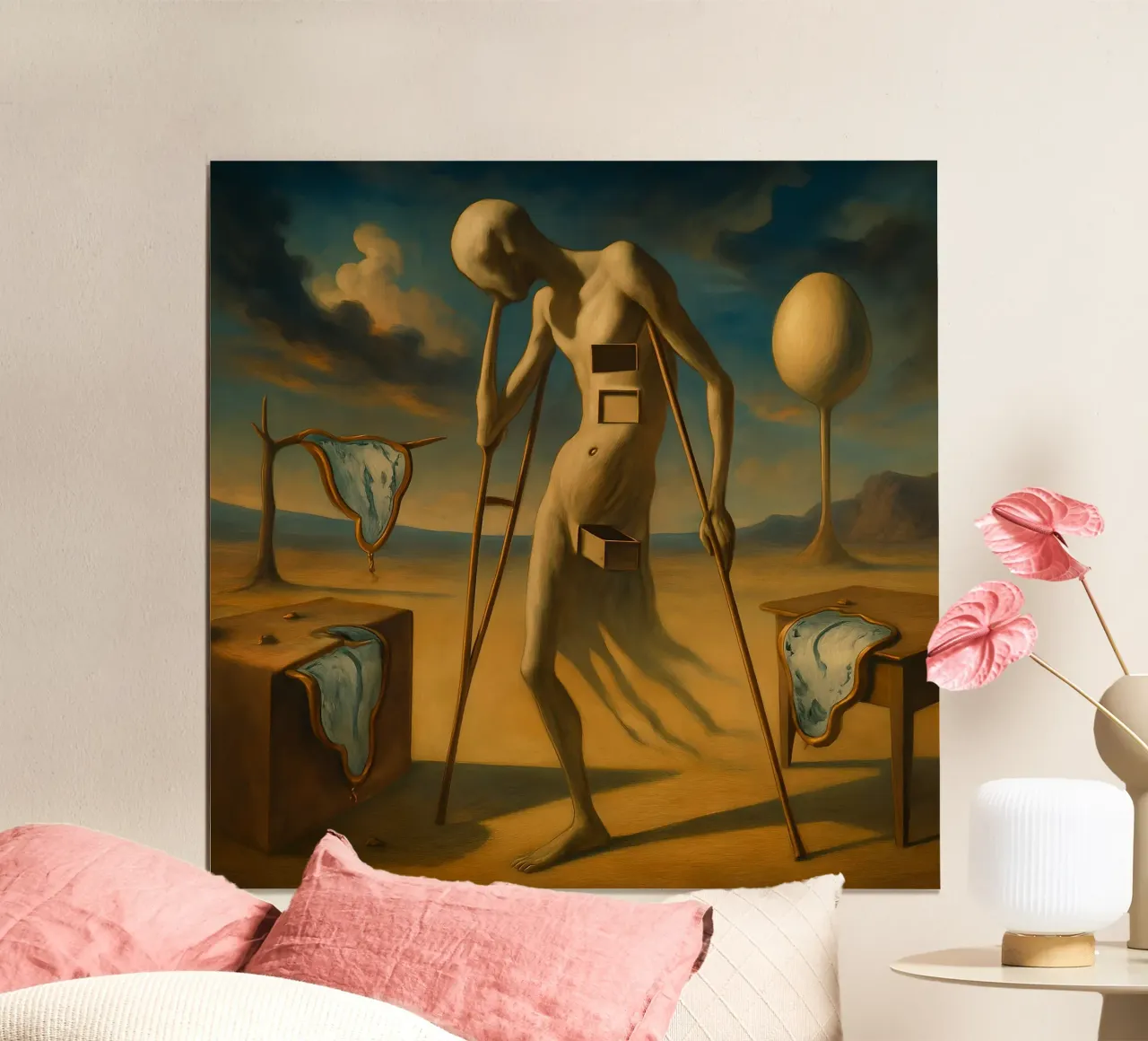 Omaggio a Salvador Dalì poster con telaio in alluminio da 🎨 Point and Art