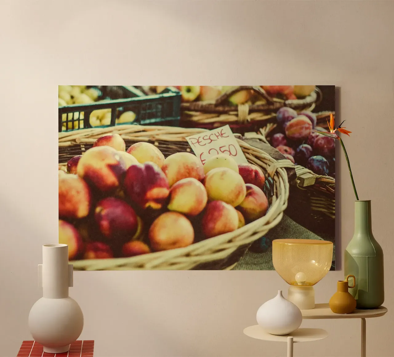 Autunno in Toscana tela con Cornice a cassetta da PhotoVibe Decor