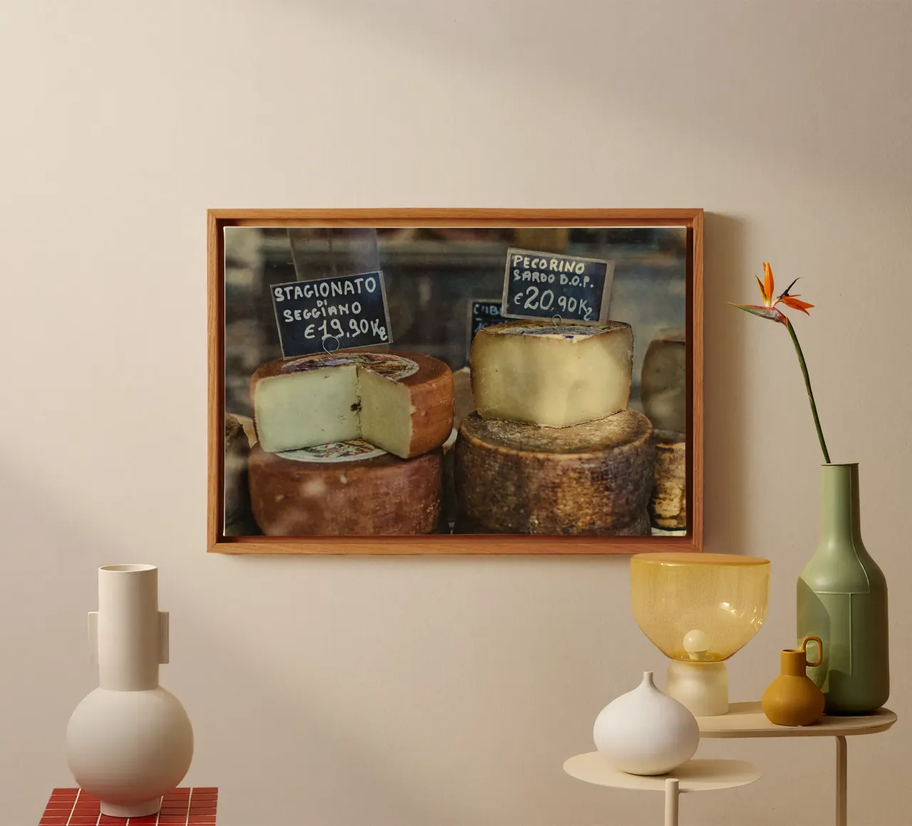 Autunno in Toscana tela con Cornice a cassetta da PhotoVibe Decor